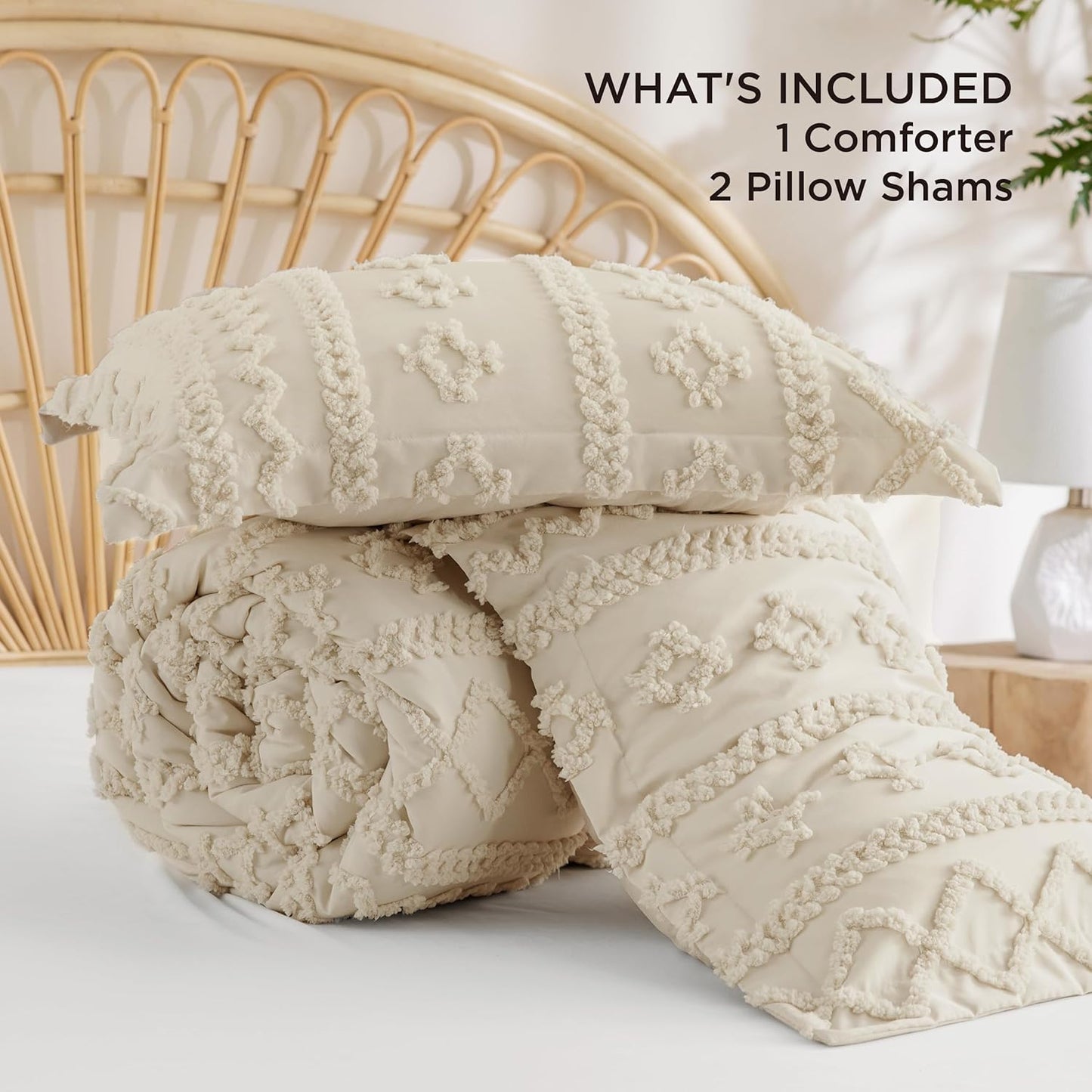 BohoBloom™ Tufted Duvet Cover Set (3-Piece)