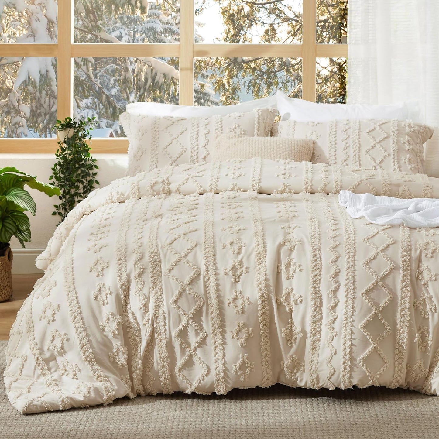 BohoBloom™ Tufted Duvet Cover Set (3-Piece)