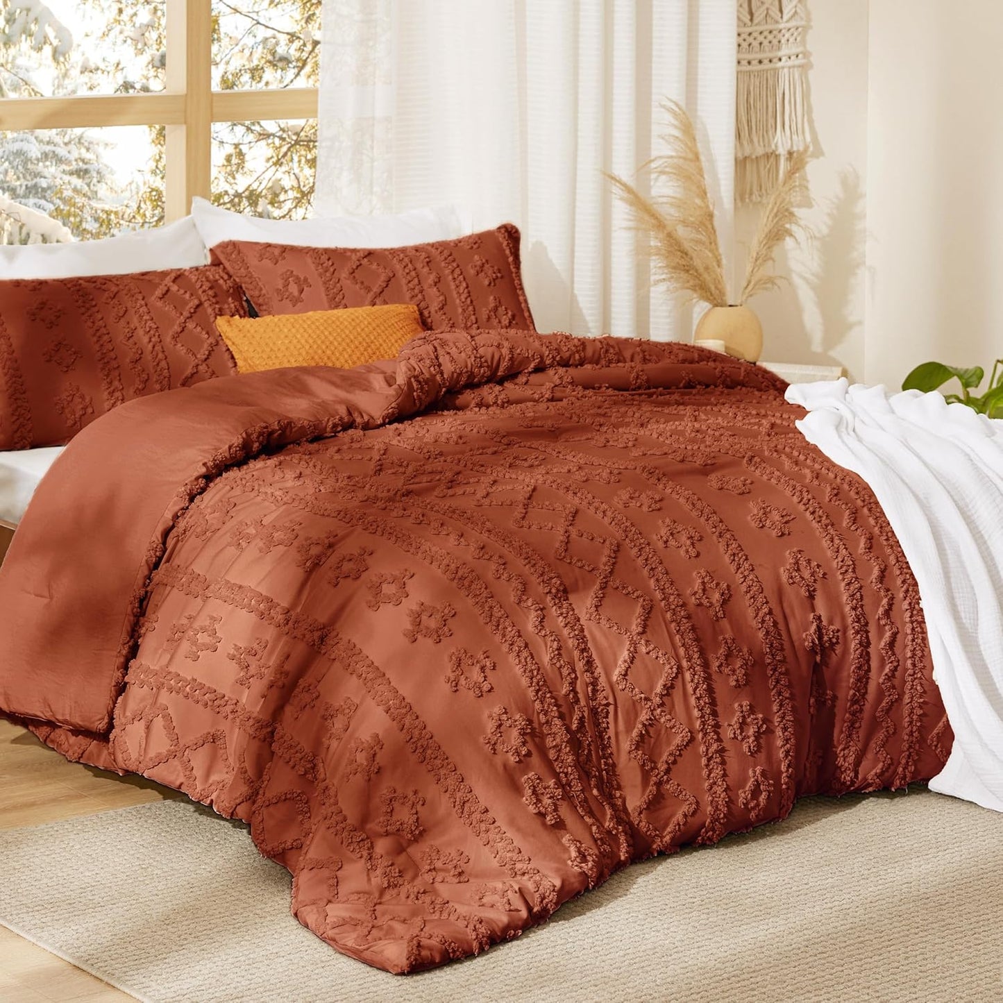 BohoBloom™ Tufted Duvet Cover Set (3-Piece)