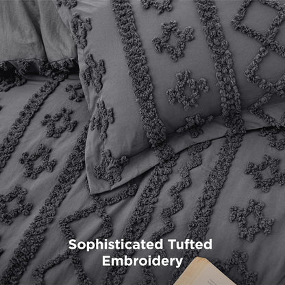 BohoBloom™ Tufted Duvet Cover Set (3-Piece)