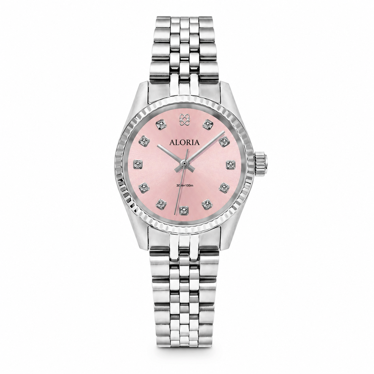 Crystal Rose Radiance, Silver Tone