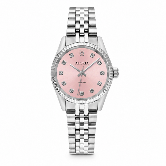 Crystal Rose Radiance, Silver Tone